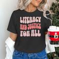 Literacy And Justice For All Book Lover Unisex T-Shirt Literacy And Justice For All Book Lover Unisex T-Shirt