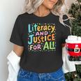 Literacy And Justice For All Protect Banned Books Library Unisex T-Shirt Literacy And Justice For All Protect Banned Books Library Unisex T-Shirt