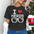 I Love Nerds I Heart Nerds For Science Book Knowledge Geeks Unisex T-Shirt I Love Nerds I Heart Nerds For Science Book Knowledge Geeks Unisex T-Shirt