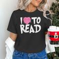 I LOVE TO READ Reading Books Bookworm Library Day Novelty Unisex T-Shirt I LOVE TO READ Reading Books Bookworm Library Day Novelty Unisex T-Shirt
