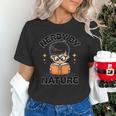 Nerdy By Nature Chibi Cute Book Lover Unisex T-Shirt