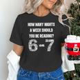 How Many Nights A Week Reading 6-7 67 Teacher Student Books Unisex T-Shirt