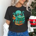 Octopus Reading Book Reading Bookworm Reader Unisex T-Shirt