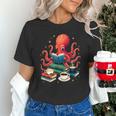 Octopus Reading Books Tea Coffee Unisex T-Shirt