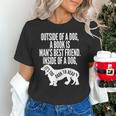 Outside Of A Dog A Book Is Man's Best Friend Apparel Unisex T-Shirt Outside Of A Dog A Book Is Man's Best Friend Apparel Unisex T-Shirt