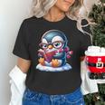 Penguin Reading a Book Animal Unisex T-Shirt