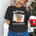Quiet Girl Loud Imagination Book Lover Bookworm Reader Unisex T-Shirt Quiet Girl Loud Imagination Book Lover Bookworm Reader Unisex T-Shirt