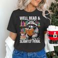 Well Read & Slightly Feral Raccoon Book Lover Graphic Unisex T-Shirt Well Read & Slightly Feral Raccoon Book Lover Graphic Unisex T-Shirt