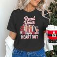 Read Your Heart Out Book Lover Reading Enthusiasts Floral Unisex T-Shirt Read Your Heart Out Book Lover Reading Enthusiasts Floral Unisex T-Shirt