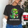Readasaurus Reading Dinosaur Book Reader Bookworm Unisex T-Shirt