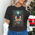 The Reader Bookish Cute Spooky Ghost Reading Book Tarot Card Unisex T-Shirt