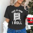 Reader Librarian Library This Is How I Roll Book Cart Meme Unisex T-Shirt