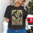 The Reader Tarot Card Book Lover Skeleton Reading Book Unisex T-Shirt
