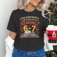 Reading 6 7 Six Seven Meme Slang Teacher Book Lover Unisex T-Shirt
