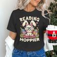 Reading Makes You Hoppier Bunny Book Fans Toddler Kid Unisex T-Shirt