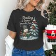 Reading Is Snow Much Fun Christmas Books Snowman Bookworm Unisex T-Shirt