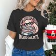 Readsalotl Axolotl Reading Books Glasses Bookworm Pun Fun Unisex T-Shirt