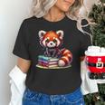 Red Panda Books Lover Reading Bookworm Unisex T-Shirt