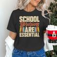 School Librarians Are Essential Library Book Lover Librarian Unisex T-Shirt