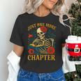 Skeleton Read Book Just One More Chapter Floral Book Lover Unisex T-Shirt Skeleton Read Book Just One More Chapter Floral Book Lover Unisex T-Shirt