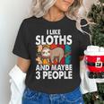 Sloth For Sloth Lover Men Women Kids Introvert Unisex T-Shirt Sloth For Sloth Lover Men Women Kids Introvert Unisex T-Shirt