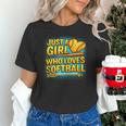 Softball Just A Girl Comic Book Style Graphic For Teens Unisex T-Shirt Softball Just A Girl Comic Book Style Graphic For Teens Unisex T-Shirt