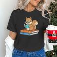 Squirrel Reading Book Glasses Bookworm Librarian Unisex T-Shirt Squirrel Reading Book Glasses Bookworm Librarian Unisex T-Shirt