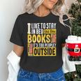 I Like To Stay In Bed And Read Books It's Too Peopley Outsid Unisex T-Shirt I Like To Stay In Bed And Read Books It's Too Peopley Outsid Unisex T-Shirt