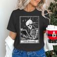 Tarot Card Shirt The Reader Tarot Skeleton Reading Book Unisex T-Shirt Tarot Card Shirt The Reader Tarot Skeleton Reading Book Unisex T-Shirt