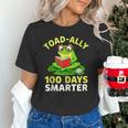 Toad-Ally 100 Days Smarter Frog Reading Book 100 School Day Unisex T-Shirt