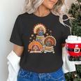 Turkey Read Books Reading Fall Thanksgiving Teacher Unisex T-Shirt