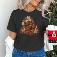 Turkey Reading Books Fall Season Thanksgiving Teacher Book Unisex T-Shirt