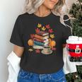 Vintage Books Tea Lovers Fall Autumn Leaves And Pumpkins Unisex T-Shirt Vintage Books Tea Lovers Fall Autumn Leaves And Pumpkins Unisex T-Shirt