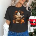 Vintage Ghost Book Reading Pumpkin Gothic Halloween Teachers Unisex T-Shirt Vintage Ghost Book Reading Pumpkin Gothic Halloween Teachers Unisex T-Shirt