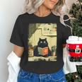 Vintage Japanese Cat Book Lovers Librarian Cat Dad Teacher Unisex T-Shirt Vintage Japanese Cat Book Lovers Librarian Cat Dad Teacher Unisex T-Shirt