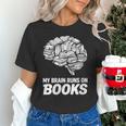Women's My Brain Runs On Books Reading Bookworm Men Women Unisex T-Shirt Women's My Brain Runs On Books Reading Bookworm Men Women Unisex T-Shirt