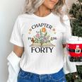 1986 Chapter Forty 40th Birthday Wildflower Book Unisex T-Shirt