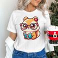 Adorable Book Lover Chipmunk With Reading Glasses Cute Premium Unisex T-Shirt