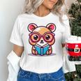 Adorable Book Lover Quokka With Reading Glasses Cute Unisex T-Shirt