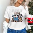 Animals Raccoon Reading Book Librarian Across America Kids Unisex T-Shirt