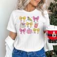 Apple Coquette Bow Books First Day Of School Back To School Unisex T-Shirt Apple Coquette Bow Books First Day Of School Back To School Unisex T-Shirt