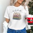 Barely Tolerable Book Lover Floral Quote Pride And Prejudice Unisex T-Shirt