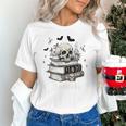Boo Skeleton Skull Books Halloween Women School Teacher Kid Premium Unisex T-Shirt Boo Skeleton Skull Books Halloween Women School Teacher Kid Premium Unisex T-Shirt