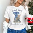 A Book A Day Keeps Reality Away Premium Tri-Blend Unisex T-Shirt