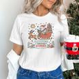 Book Lovers Winter Sleighing Through Stories Tee Premium Tri-Blend Unisex T-Shirt
