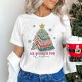 All Booked For Christmas Book Christmas Tree Lights Bookish Unisex T-Shirt All Booked For Christmas Book Christmas Tree Lights Bookish Unisex T-Shirt