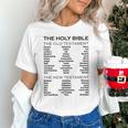 The Books Of The Bible Old And New Testament Complete List Unisex T-Shirt