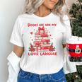 Books Are My Love Language Valentine Book Reading Teacher Unisex T-Shirt