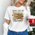 Books Are My Therapy Vintage Book Lover Daisy Art Unisex T-Shirt Books Are My Therapy Vintage Book Lover Daisy Art Unisex T-Shirt