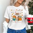 Cat Fall In Love With Reading Book Lover Autumn Unisex T-Shirt